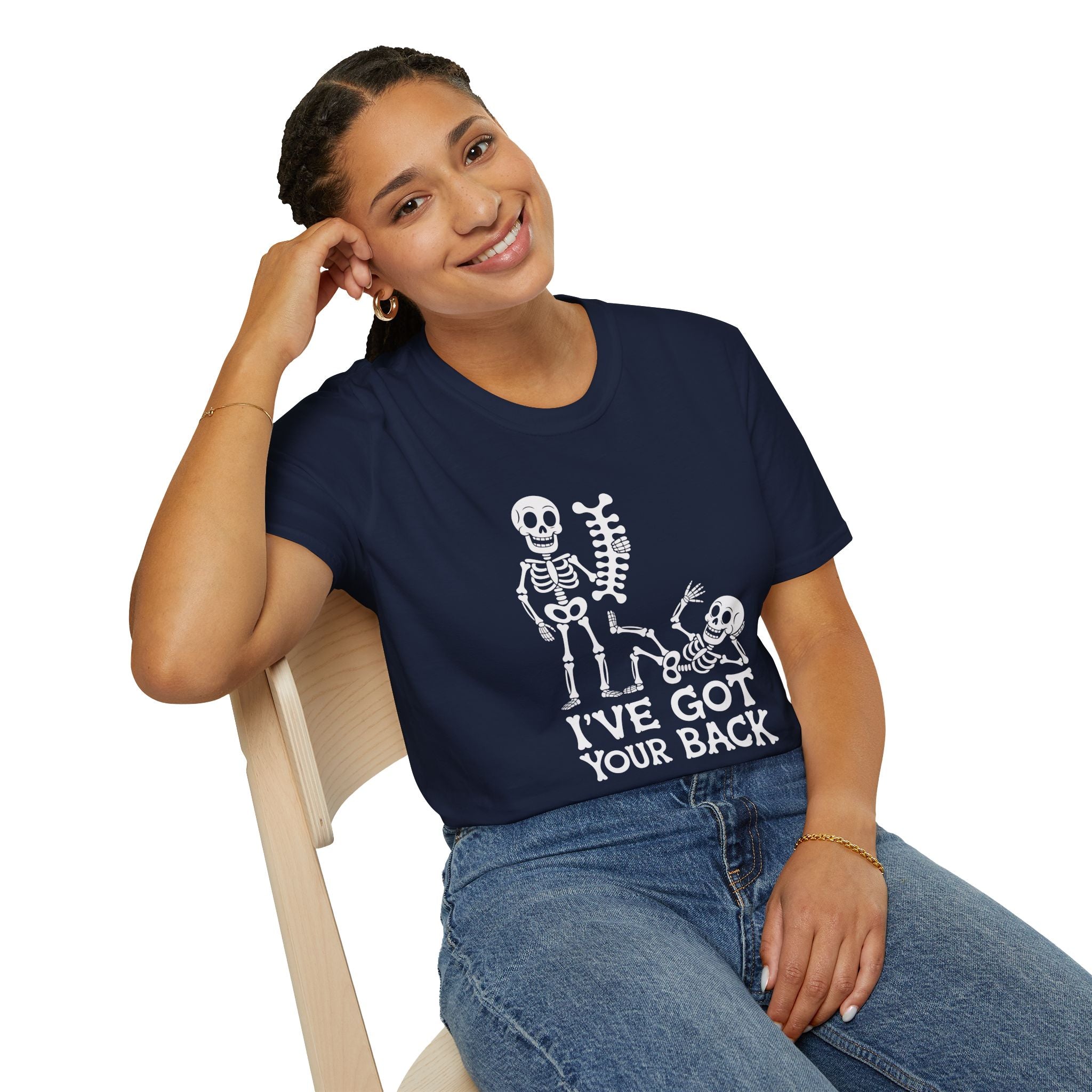 Skeleton, I've Got Your Back - Unisex Softstyle T-Shirt