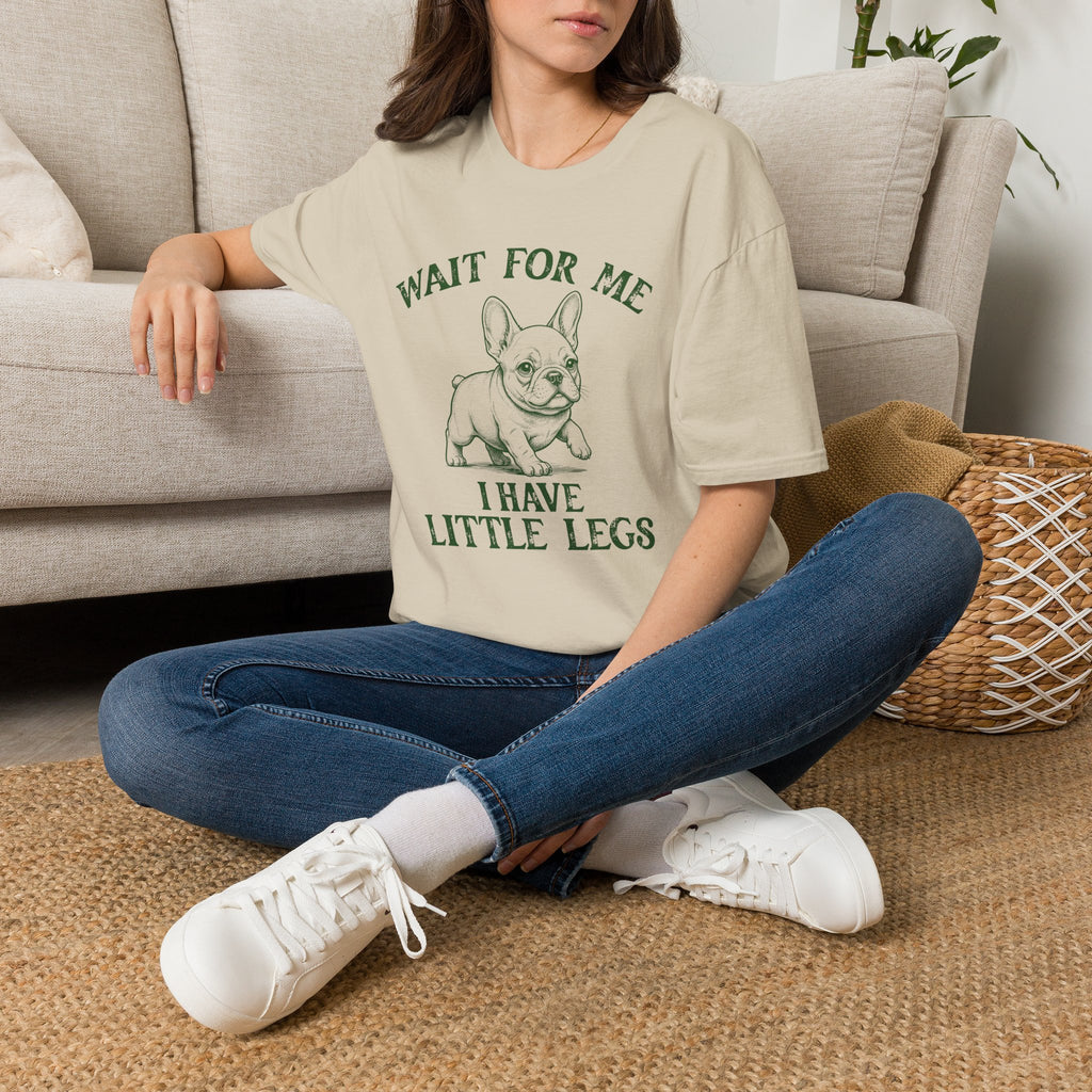 Wait For Me French Bulldog Unisex T-Shirt Unisex Adult T-shirt animal Globally Fulfilled