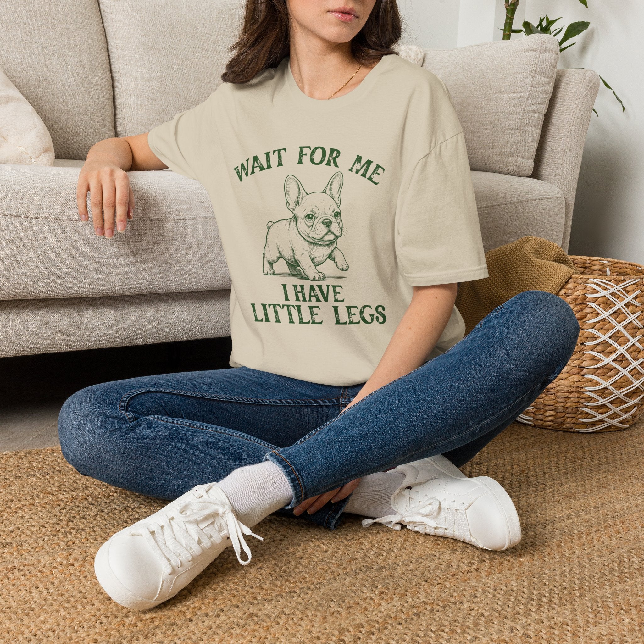Wait For Me French Bulldog Unisex T-Shirt Unisex Adult T-shirt animal Globally Fulfilled