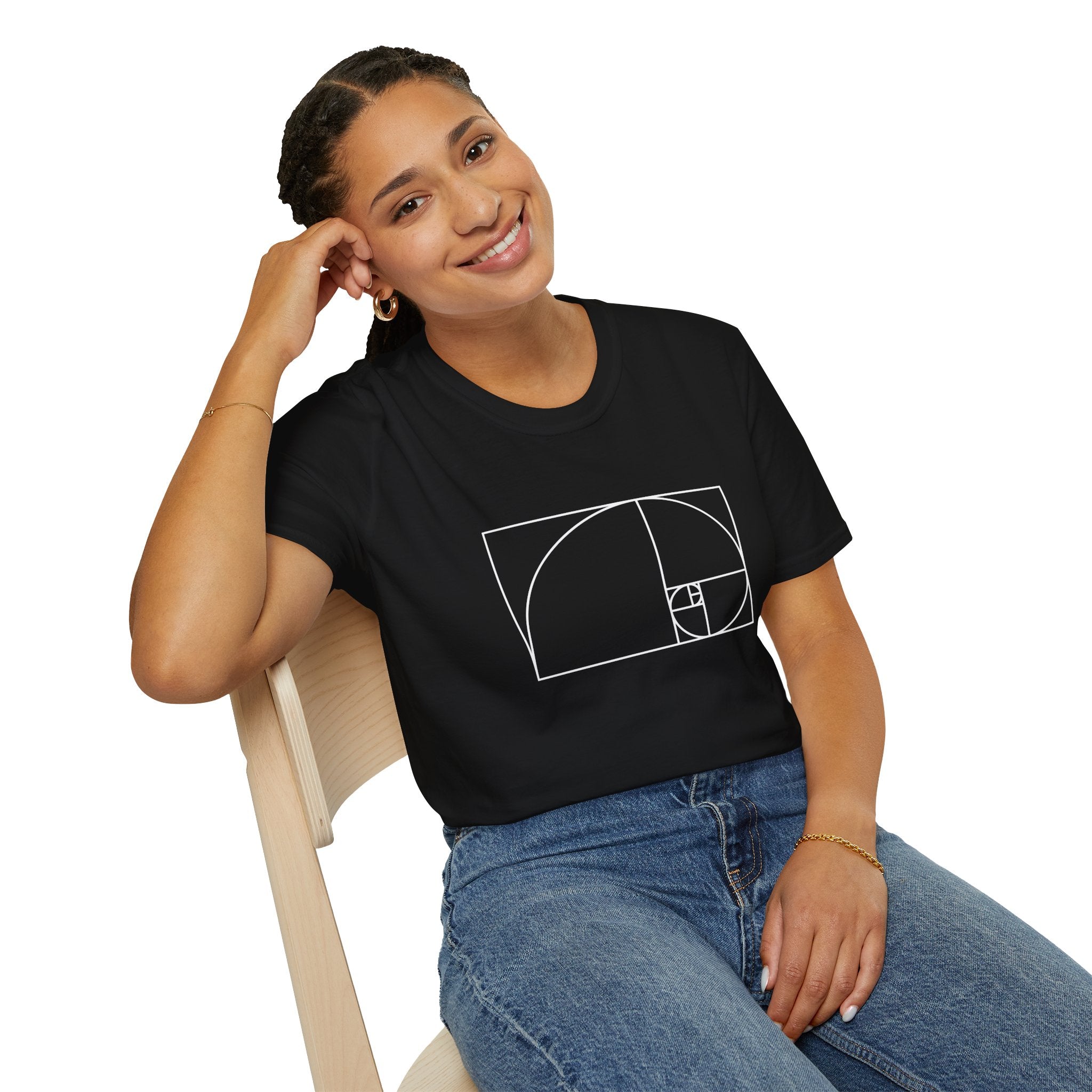 Fibonacci Unisex Softstyle T-Shirt T-Shirt Australian Printer Maths Science