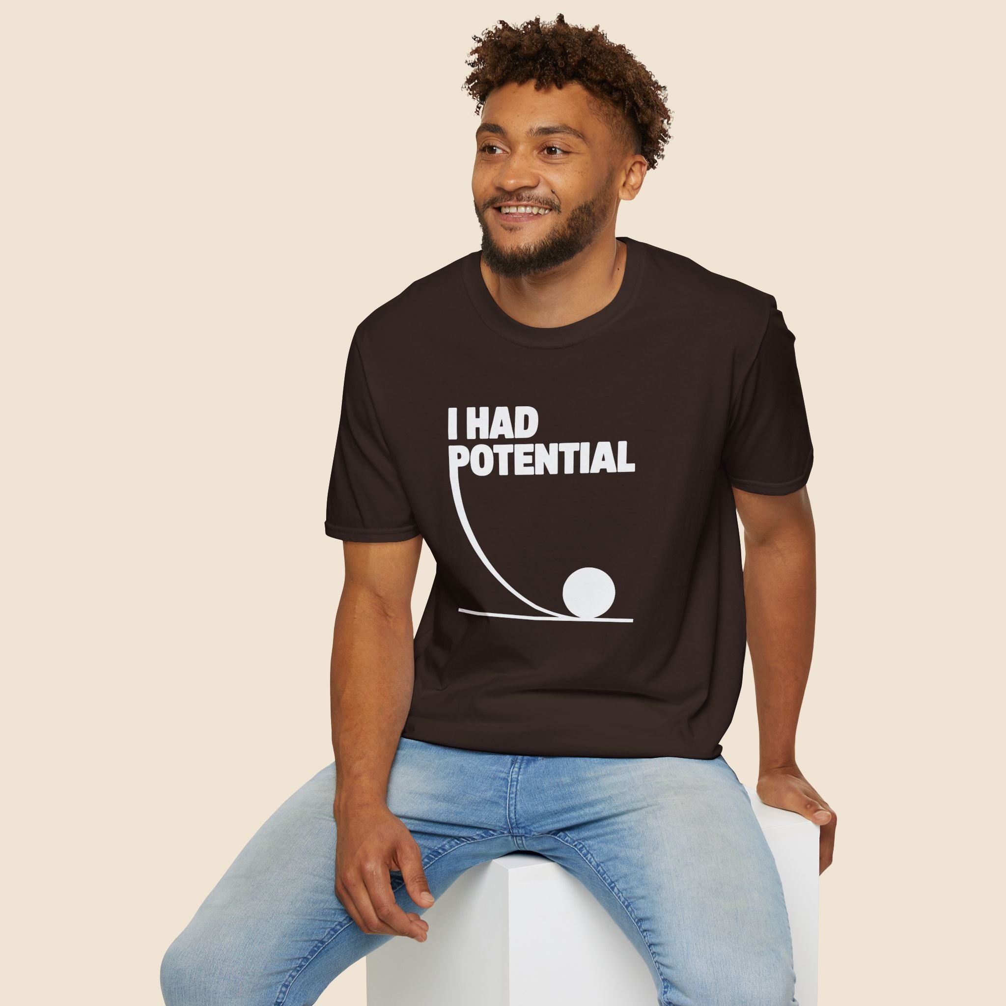 I Had Potential Unisex T-shirt Unisex Adult T-shirt Globally Fulfilled Science