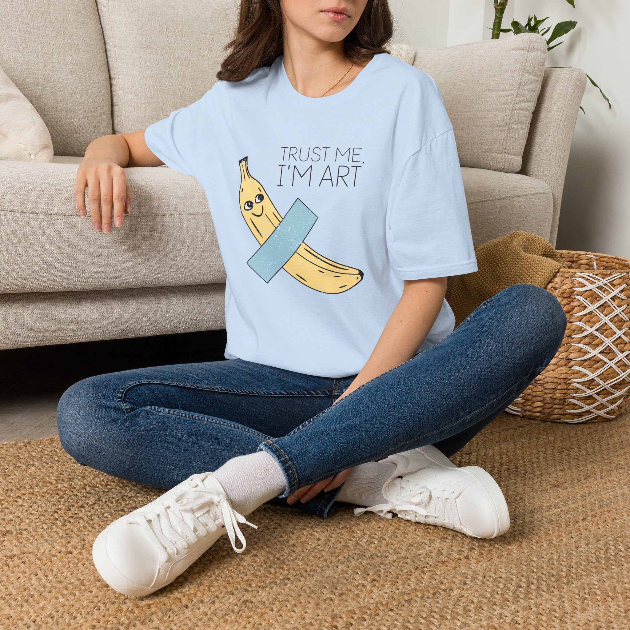 Trust Me I'm Art Banana Unisex T-Shirt Unisex Adult T-shirt Food Globally Fulfilled