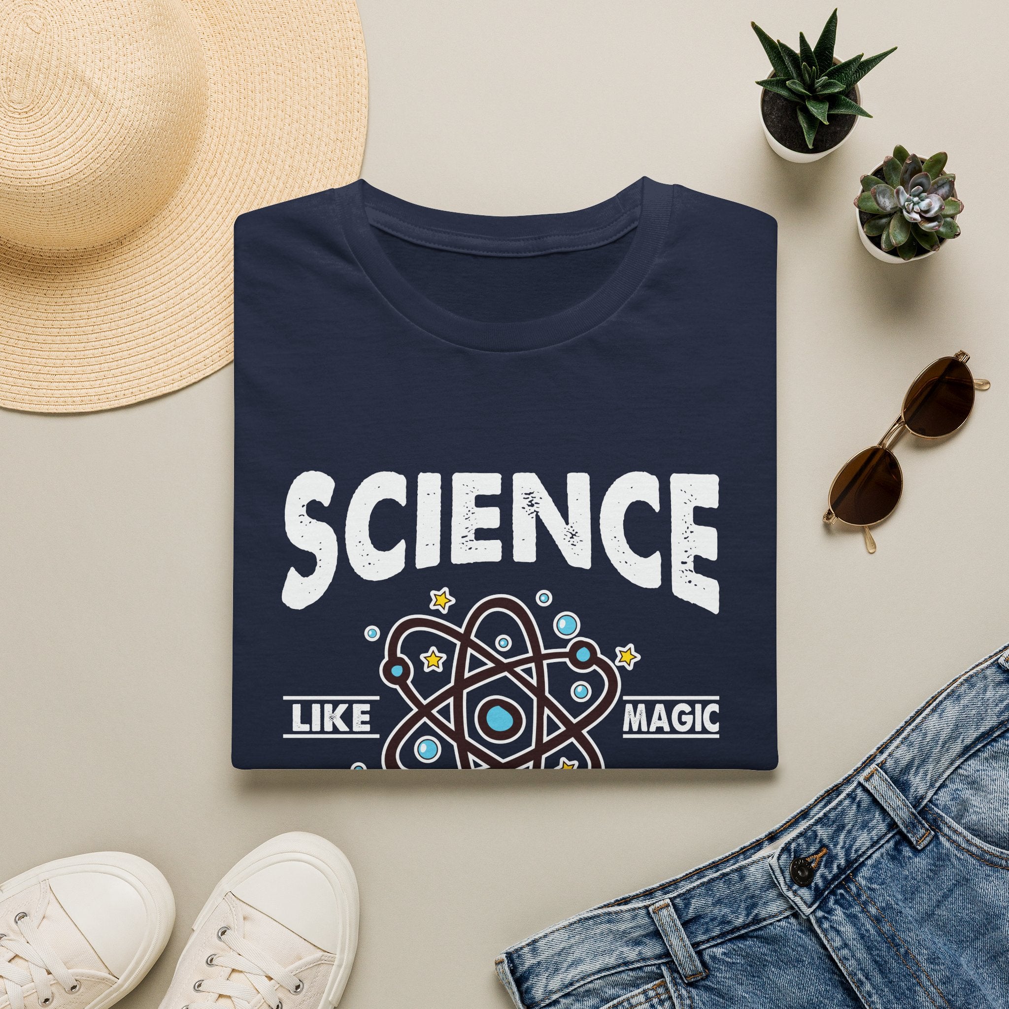 Science, Like Magic But Real Unisex T-Shirt Unisex Adult T-shirt Globally Fulfilled Science