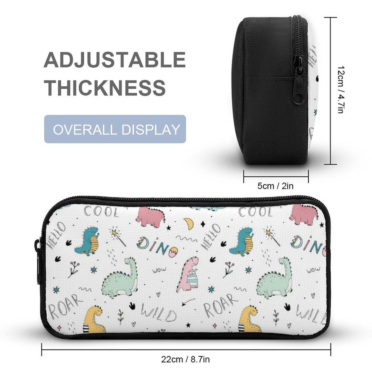 Quirky Dinosaurs Backpack, Lunch Bag & Pencil Case Set