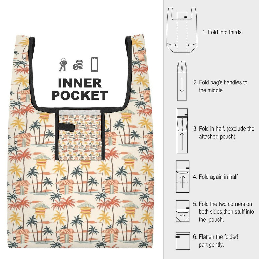 Beach Shack Foldable Shopping Bag