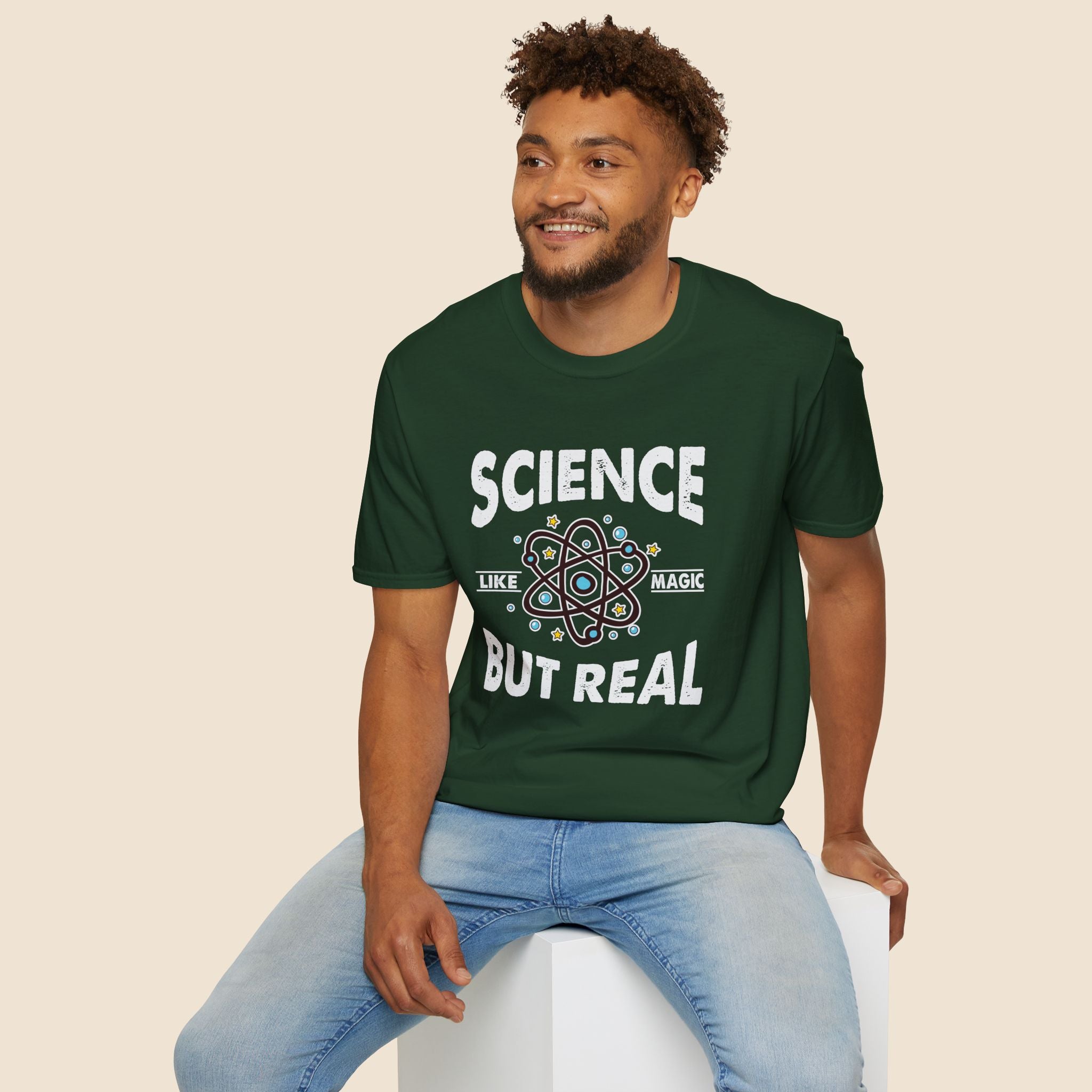 Science, Like Magic But Real Unisex T-Shirt Unisex Adult T-shirt Globally Fulfilled Science
