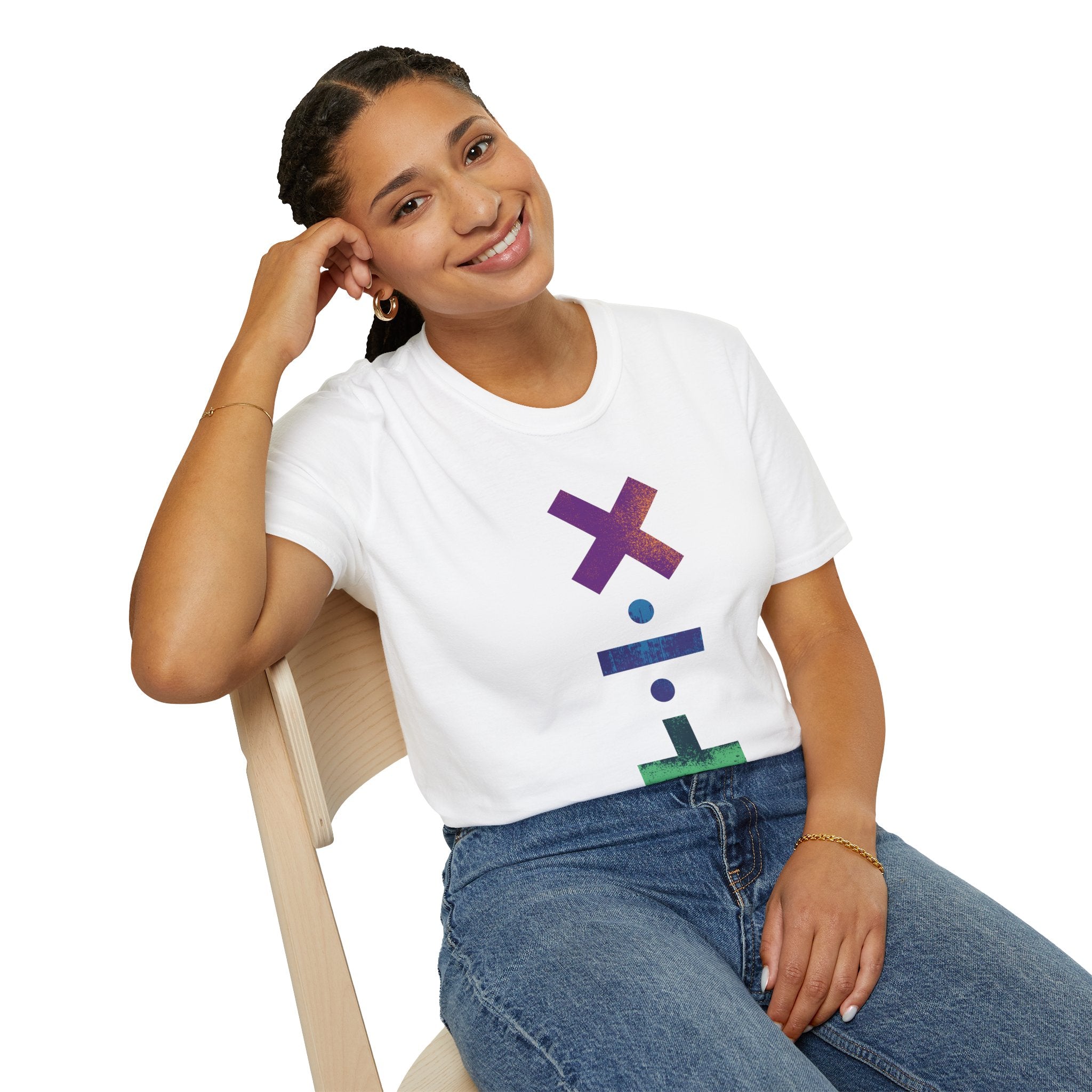 Maths Symbols - Unisex Softstyle T-Shirt