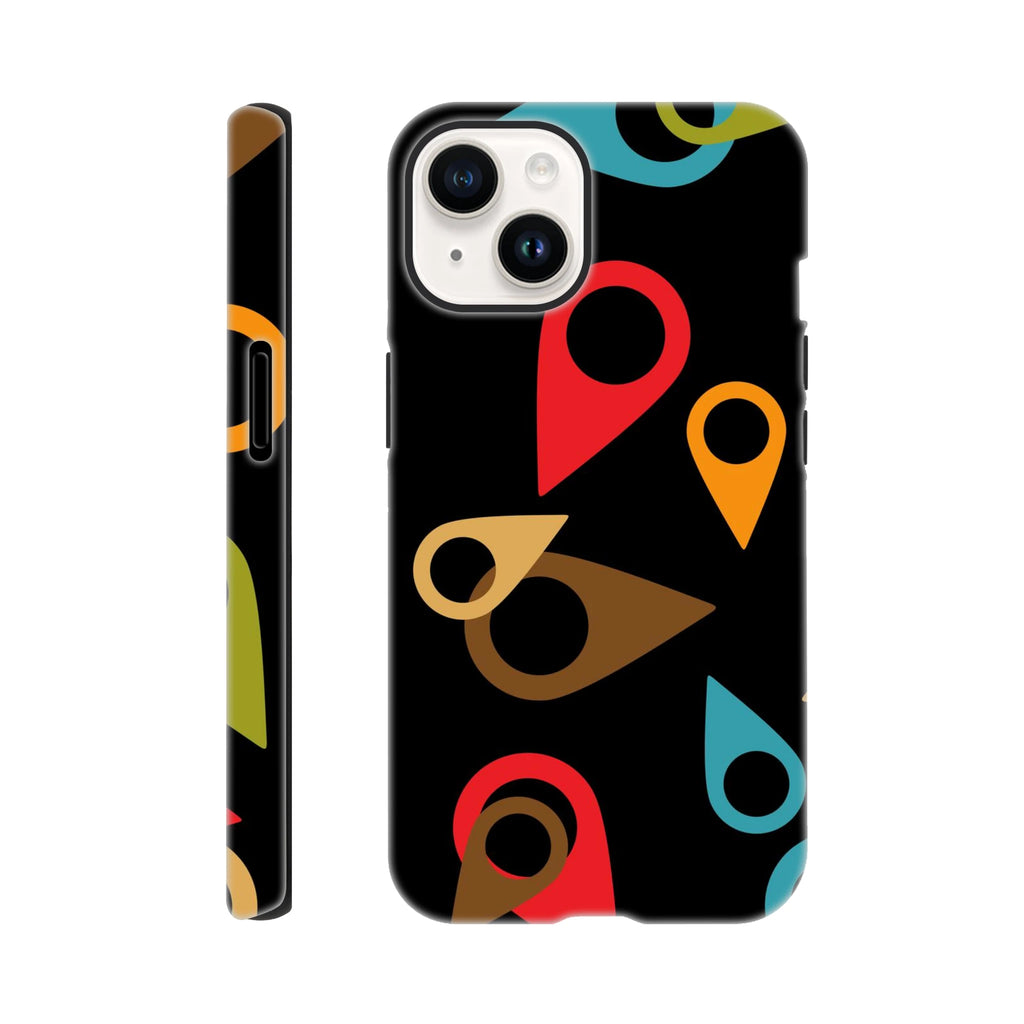 Where Am I, Location Pin - Apple iPhone Tough case iPhone 14 iPhone Tough Case Globally Fulfilled