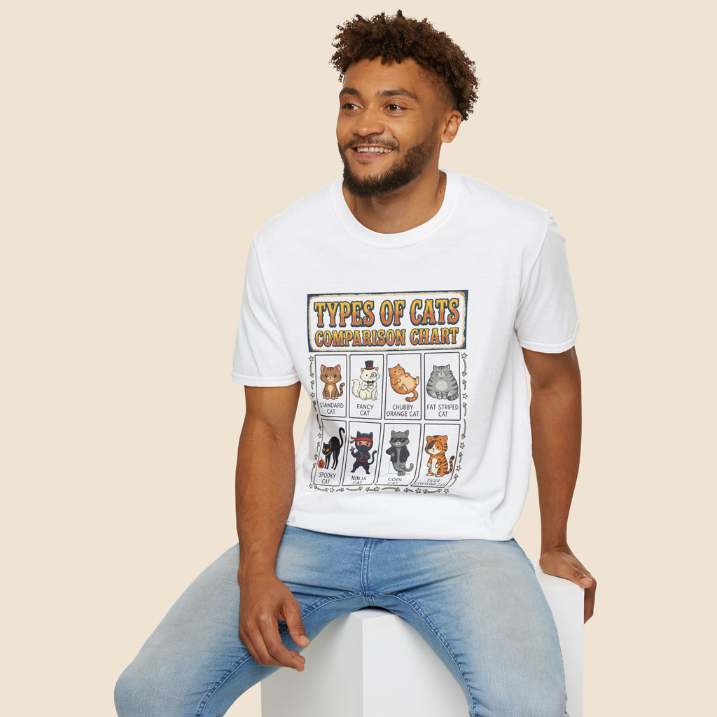 Types Of Cats Unisex T-Shirt Unisex Adult T-shirt animal Globally Fulfilled