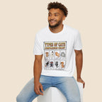Types Of Cats Unisex T-Shirt Unisex Adult T-shirt animal Globally Fulfilled
