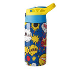 Blue Comic Book - Little Kids Water Bottle Little Kids Water Bottle comic Printed Offshore