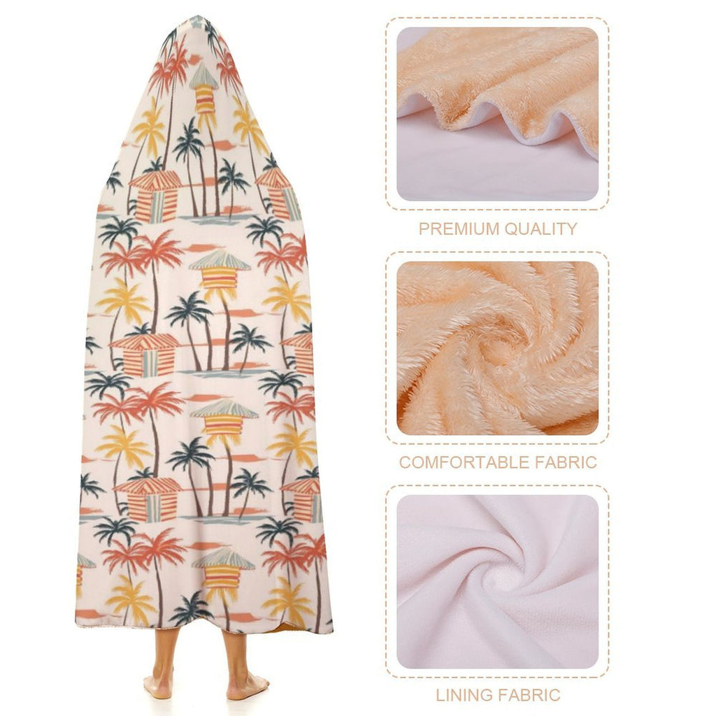 Beach Shack Kids Hooded Blanket 100cm x 130cm