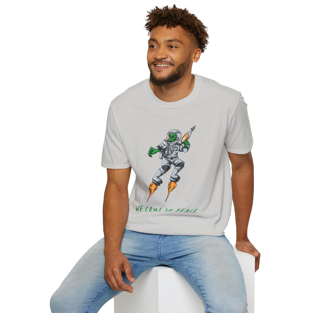 Alien, We Come In Peace - Unisex Softstyle T-Shirt
