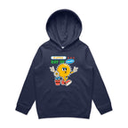 A Little Ray Of Sunshine - Kids Hoodie Midnight Blue Kids Hoodie Printed In Australia
