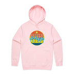 Better Days Ahead - Mens Hoodie Pink Mens Hoodie Positivity Printed In Australia