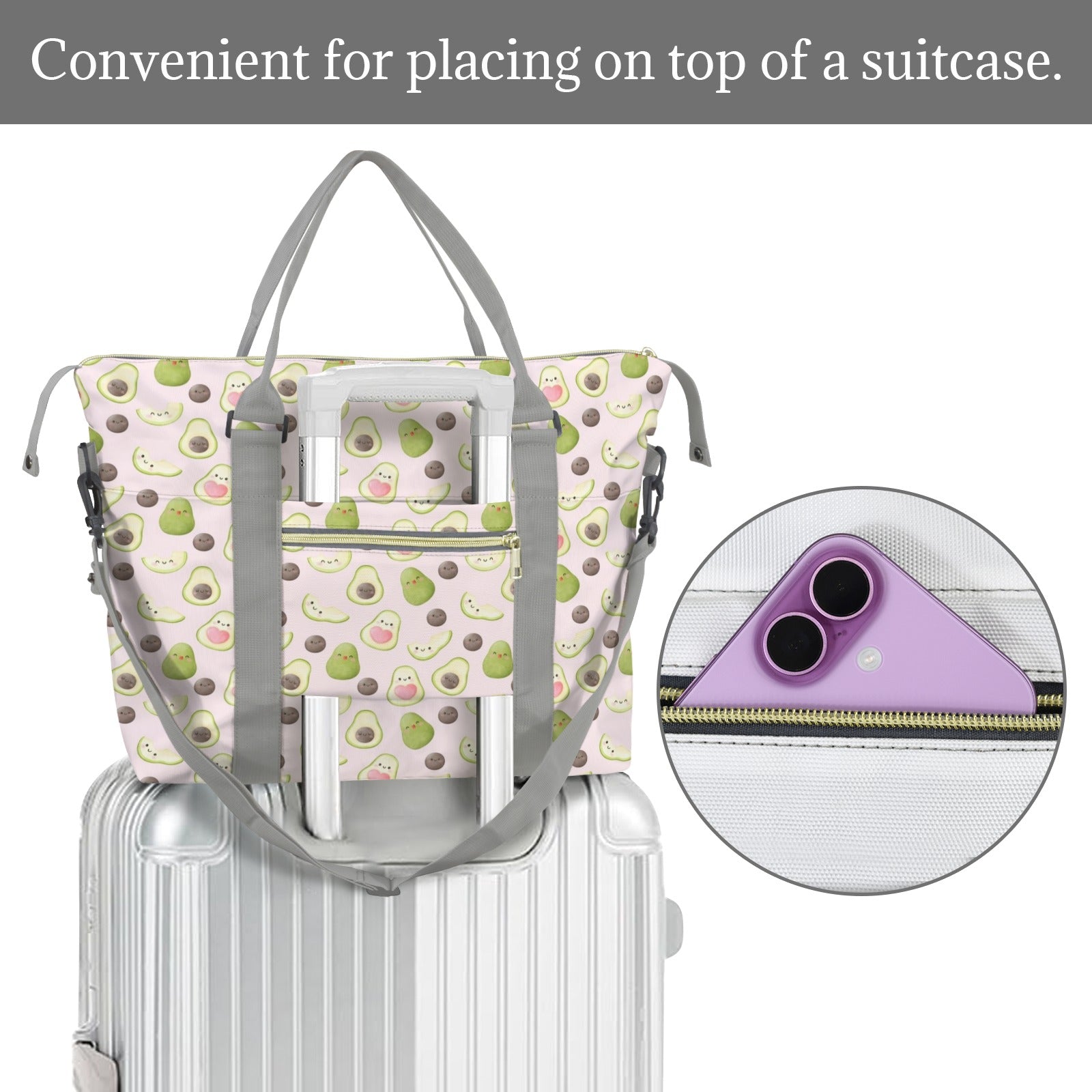Avocado Love Duffle Bag-Simple (Model 1715) Duffle Bag-Simple (1715)