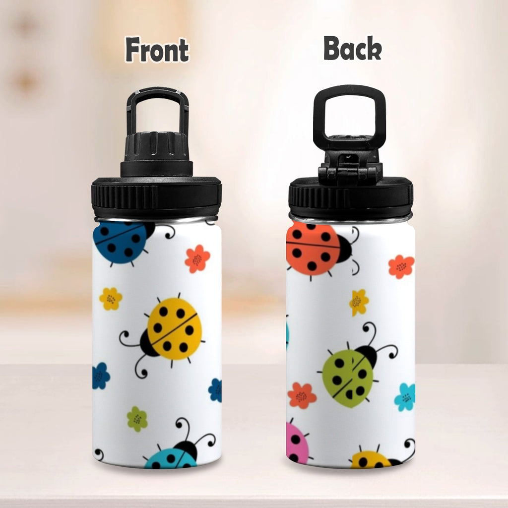 Ladybugs - Kids Water Bottle with Chug Lid (12 oz) Kids Water Bottle with Chug Lid animal Printed Offshore