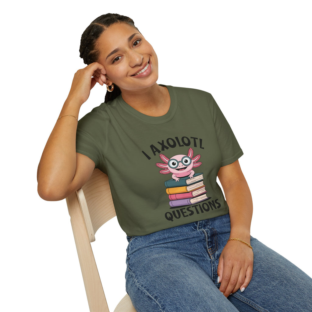 I Axolotl Questions - Unisex Softstyle T-Shirt