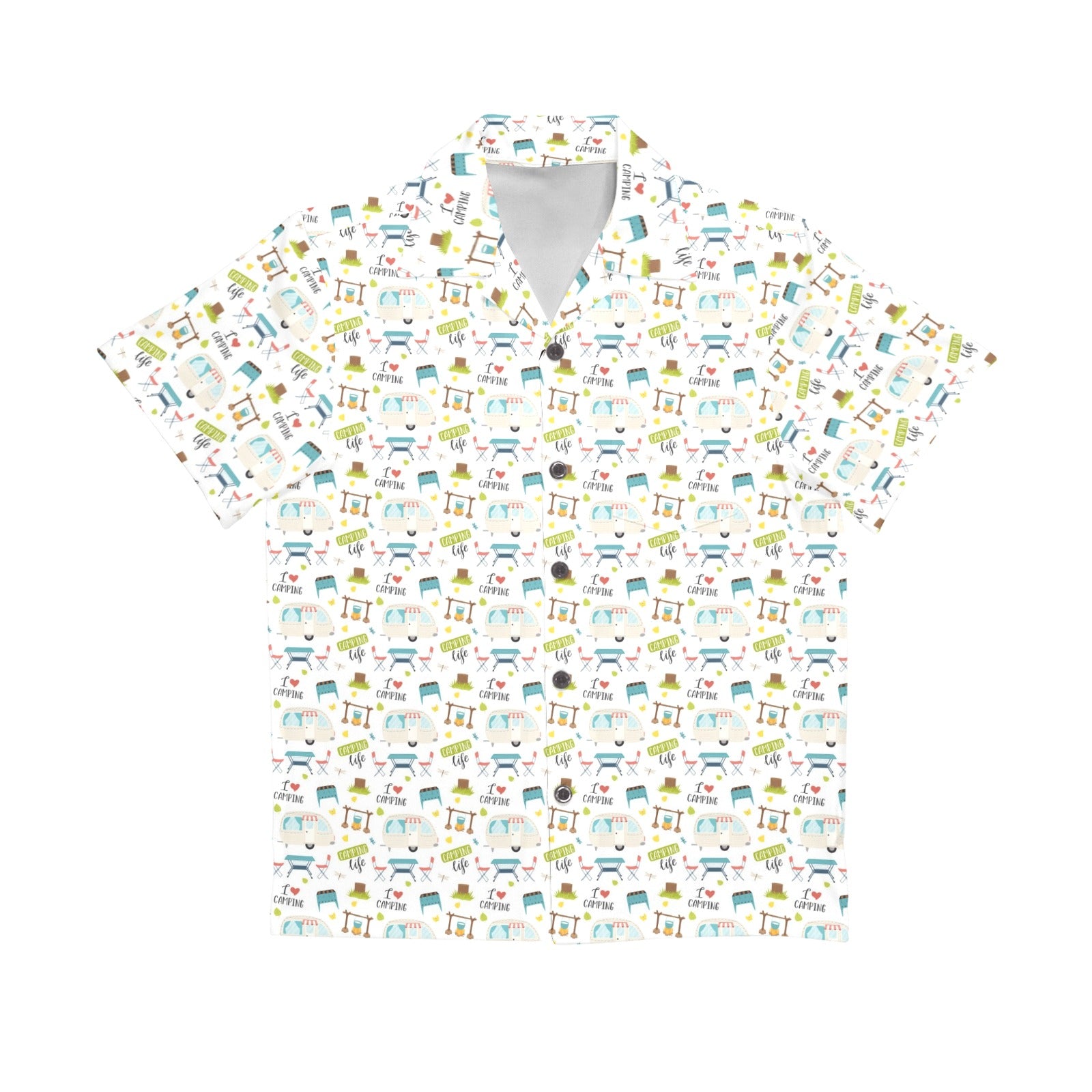 Camping Life - Senior Kids Hawaiian Shirt