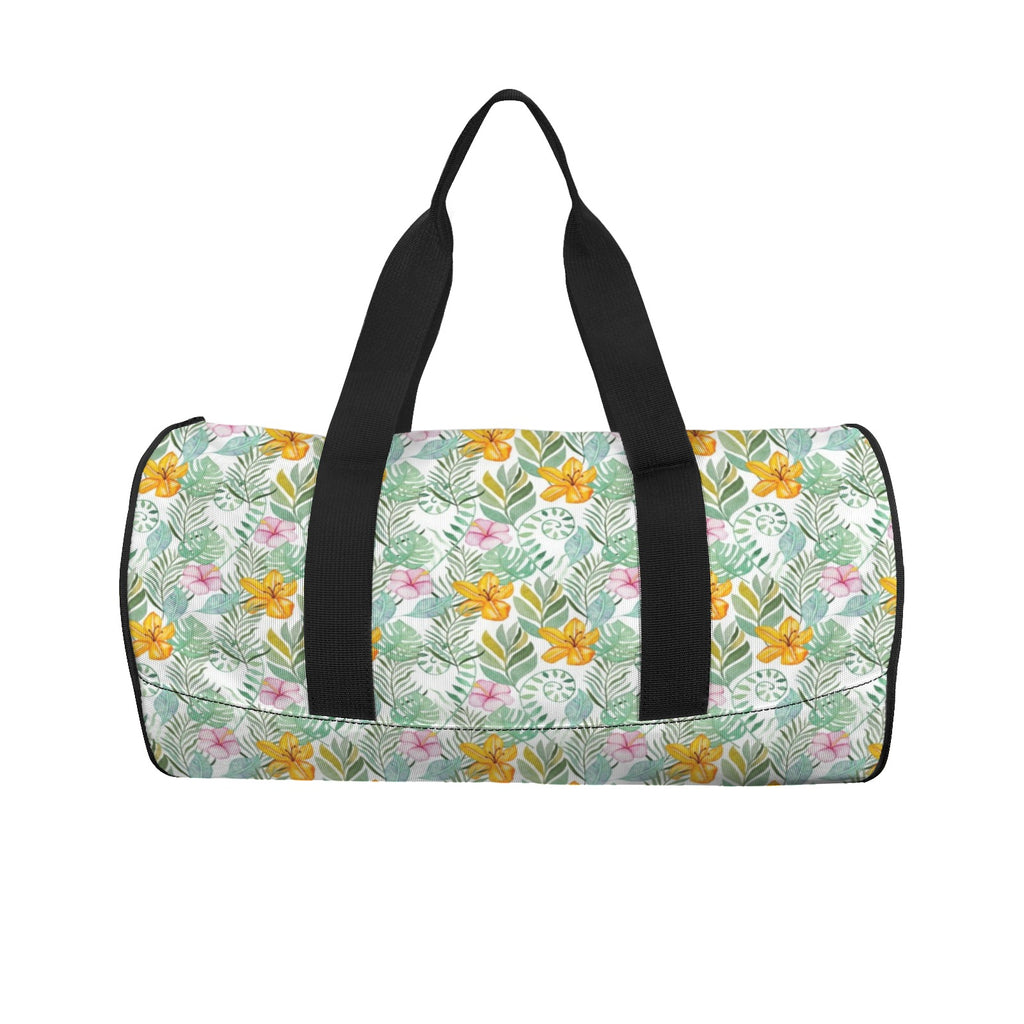 Tropical Flowers And Leaves Duffle Bag Duffle Bag Printed Offshore