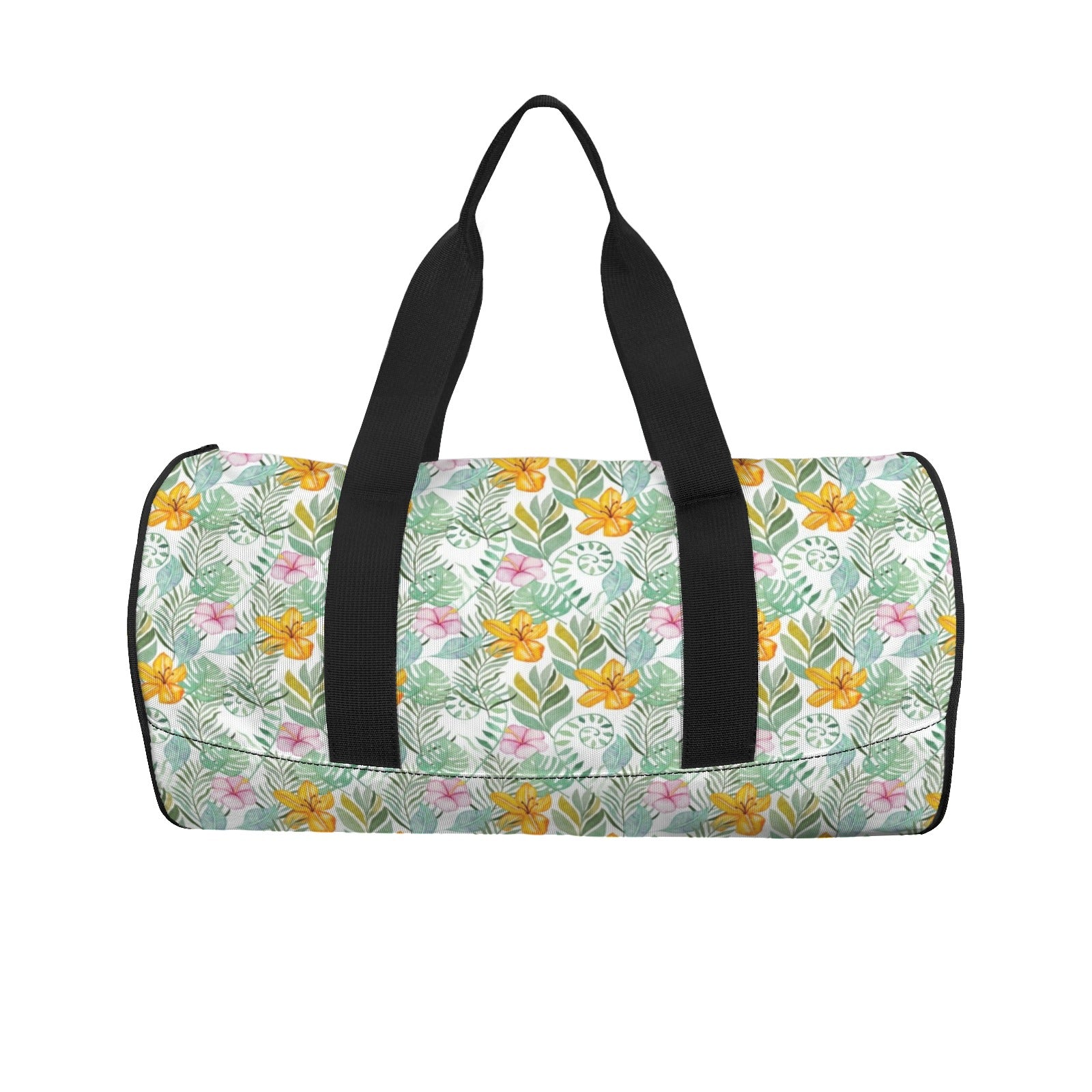 Tropical Flowers And Leaves Duffle Bag Duffle Bag Printed Offshore