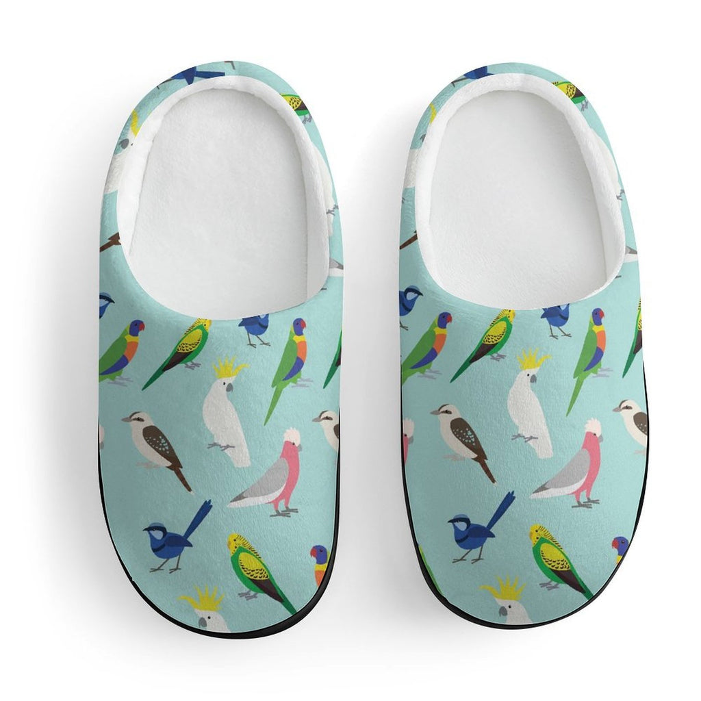 Australian Birds Kids Cotton Slippers Kids Cotton Slippers Australia Birds Printed Offshore