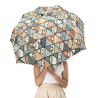 Diamond Cat Pattern Umbrella Umbrella animal Printed Offshore