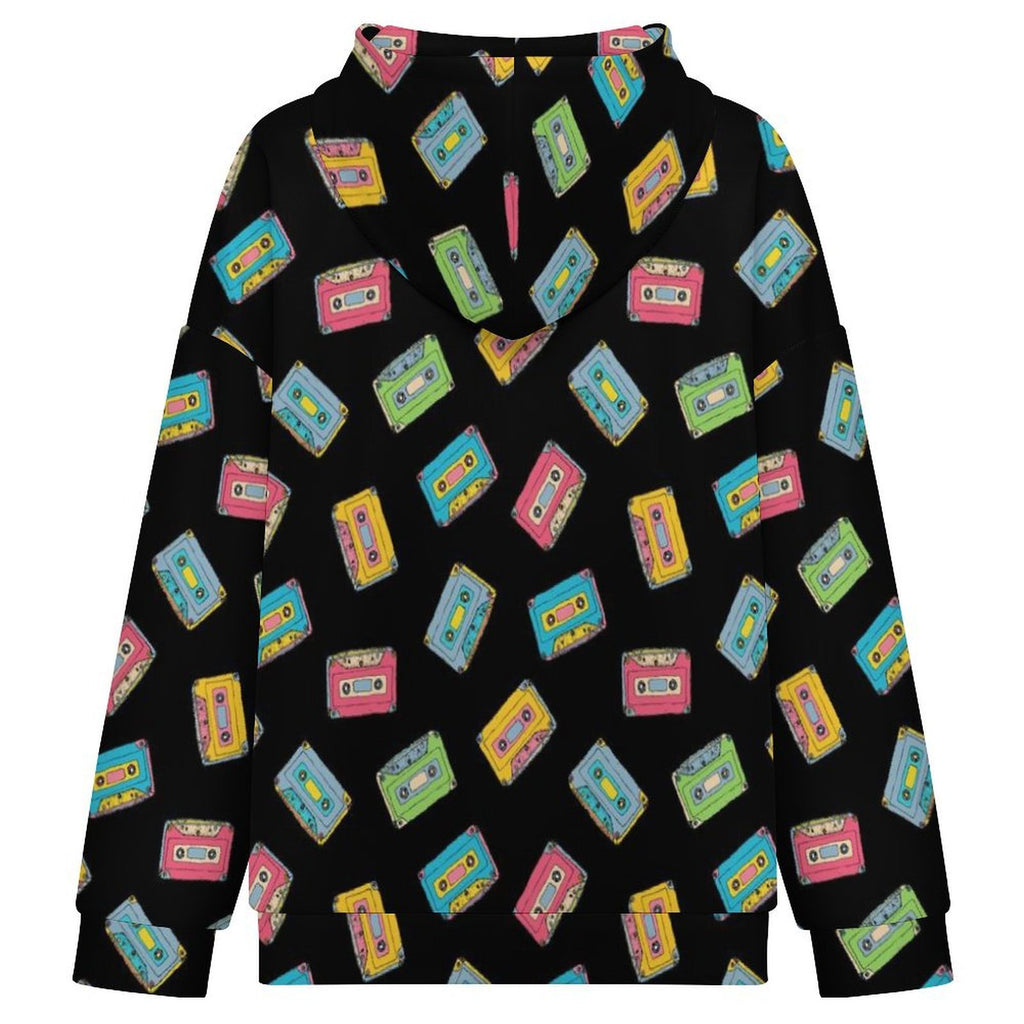 Colourful Cassettes Women's Full-Zip Hoodie