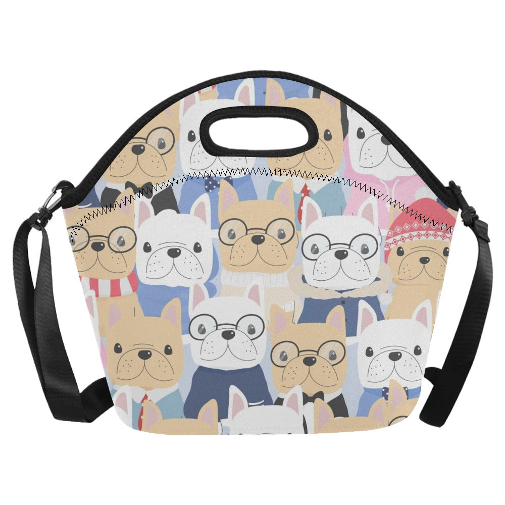Dog Crowd - Neoprene Lunch Bag Neoprene Lunch Bag Printed Offshore