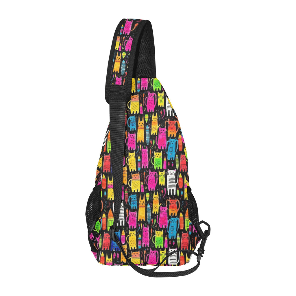 Colourful Cats - Chest Bag