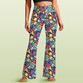 Sticker Music High Waist Crossover Tummy Control Flare Leggings 5XL High Waist Flare Leggings Music Printed Offshore