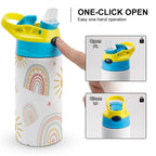 Pastel Rainbows - Little Kids Water Bottle Little Kids Water Bottle Printed Offshore