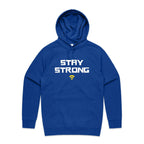 Stay Strong, WIFI - Mens Hoodie Bright Royal Mens Hoodie Printed In Australia Tech