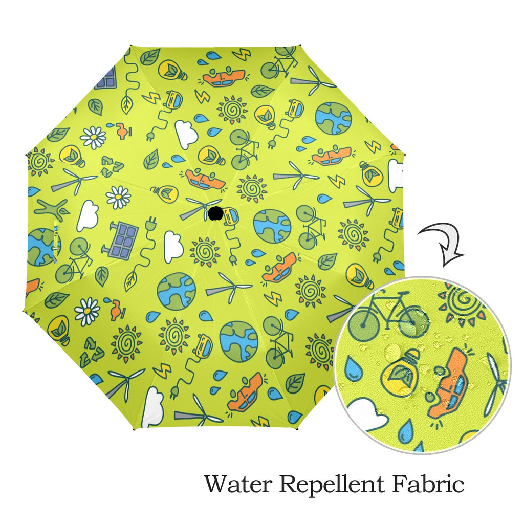 Go Green - Semi-Automatic Foldable Umbrella (Model U12) Semi-Automatic Foldable Umbrella (U12)