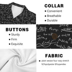 Equations Men's Short Sleeve Hawaiian Shirt Men's Hawaiian Shirt (New) Maths Printed Offshore Science