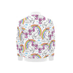 Unicorn Rainbow Kids Bomber Jacket Kids Bomber Jacket animal Printed Offshore