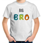 Big Bro, Brother - Kids Youth T-Shirt White Kids Youth T-shirt Printed In Australia