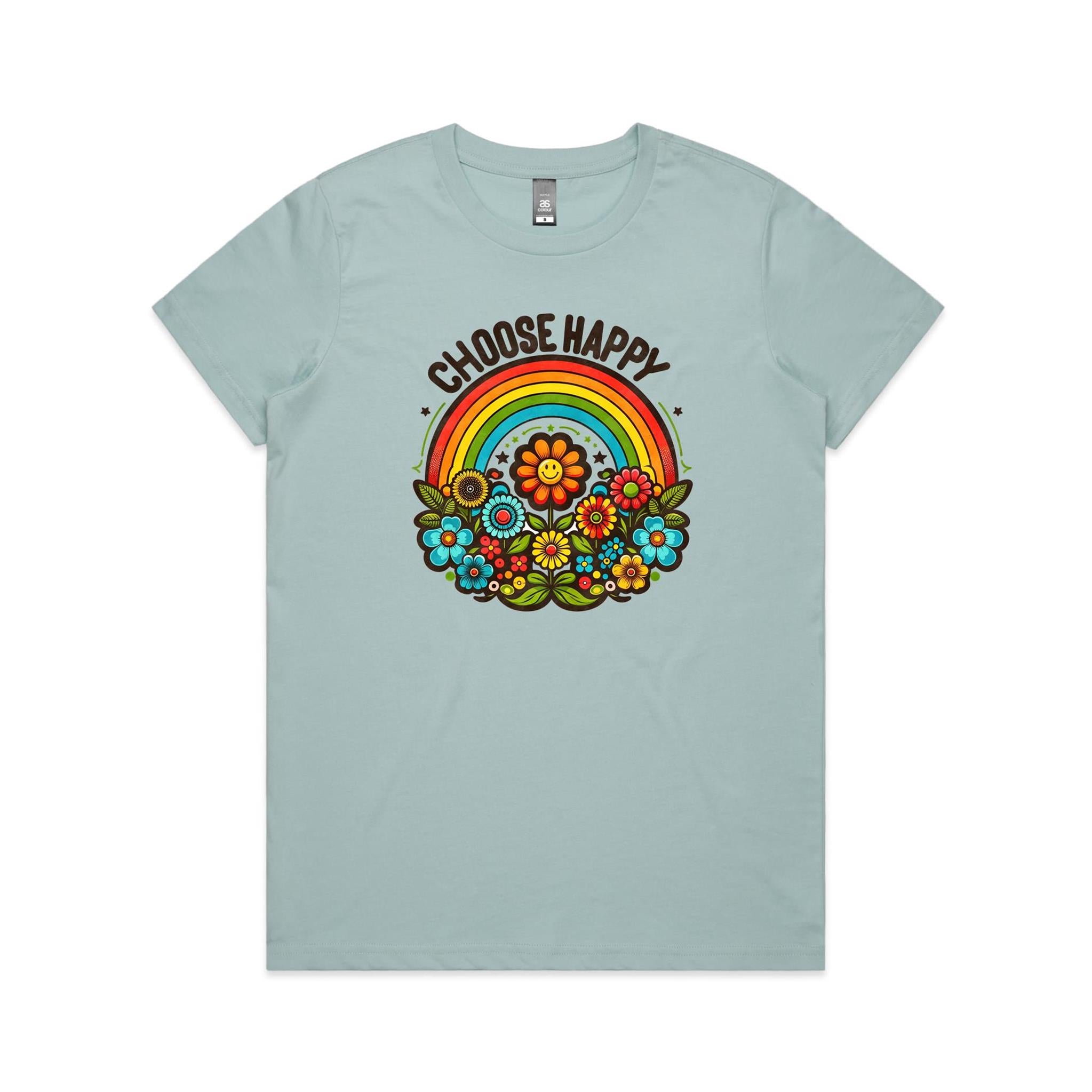 Choose Happy - Womens T-shirt