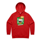 Brewtiful, Coffee Press - Womens Hoodie Red Womens 2XL Womens Hoodie Coffee Printed In Australia
