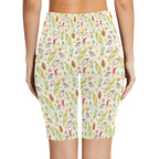 Tropical Surf Women's Bike Shorts With Side Pockets