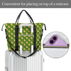Rubber Ducks On Green Duffle Bag-Simple (Model 1715) Duffle Bag-Simple (1715)
