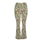 Mushroom Garden High Waist Crossover Tummy Control Flare Leggings High Waist Flare Leggings Printed Offshore