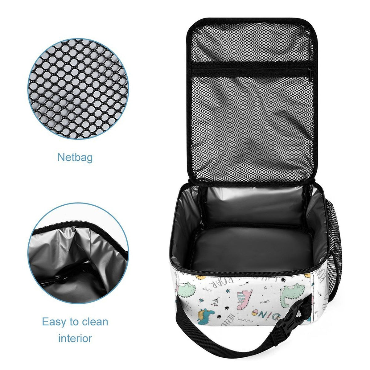 Quirky Dinosaurs Backpack, Lunch Bag & Pencil Case Set