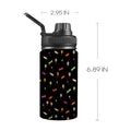 Candy - Kids Water Bottle with Chug Lid (12 oz) One Size Kids Water Bottle with Chug Lid Food Printed Offshore