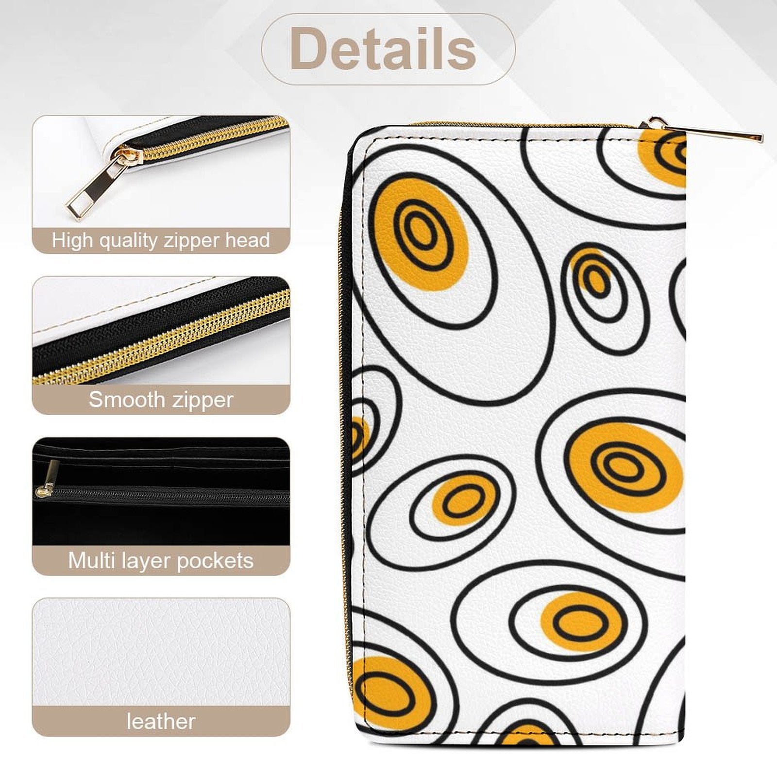 Abstract Eggs -  PU Leather Wallet