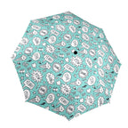 Comic Book Speech Bubbles - Semi-Automatic Foldable Umbrella (Model U12) One Size Semi-Automatic Foldable Umbrella (U12)
