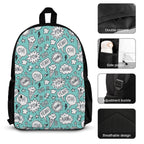 Comic Book Speech Bubbles - Three Piece Backpack Set