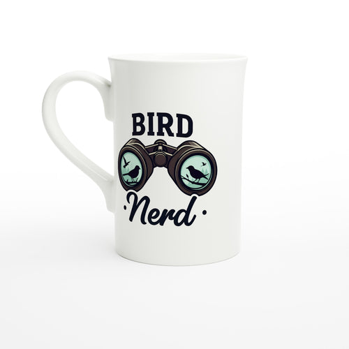 Bird Nerd - White 10oz Porcelain Slim Mug Default Title Porcelain Mug Globally Fulfilled