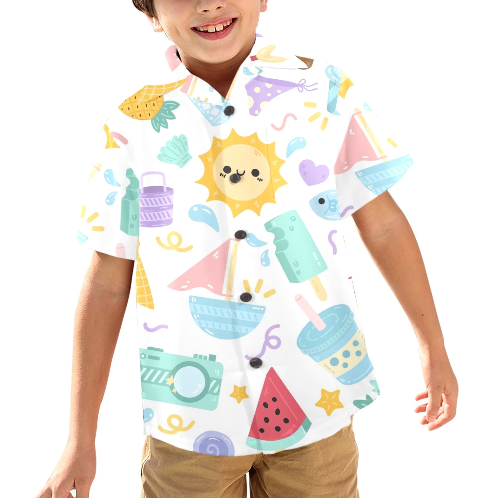Summer Fun - Junior Kids Hawaiian Shirt