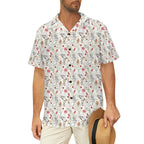 Australian Plants And Animals Men's Short Sleeve Hawaiian Shirt